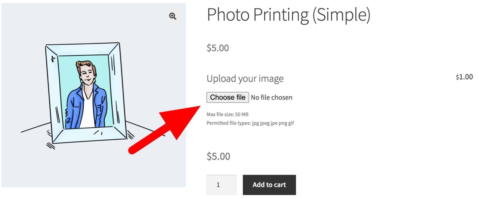 Simple image file input file