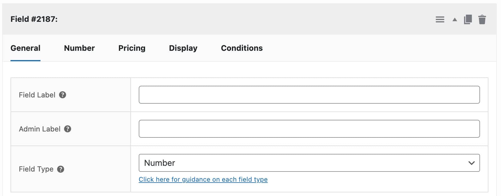 Number field to record combined quantity