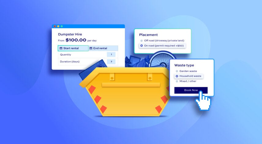 How to create a booking page for skip/dumpster hire in WooCommerce