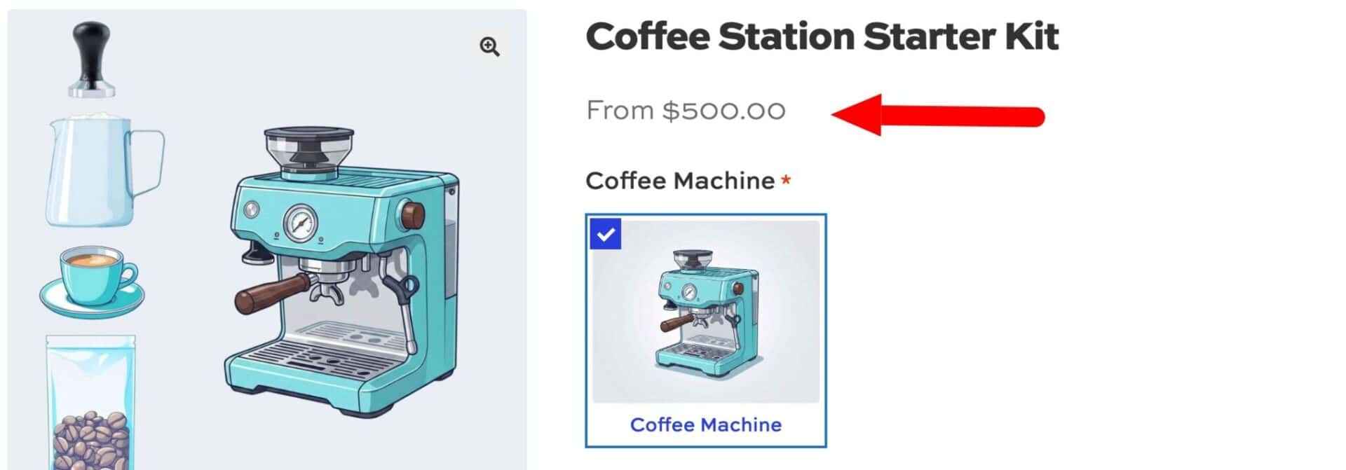 WooCommerce bundle product price label
