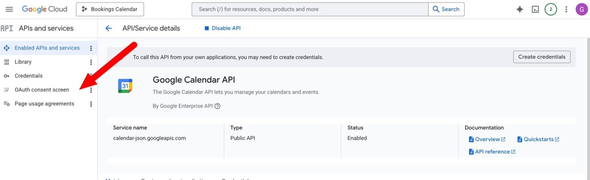OAuth consent screen in Google Cloud