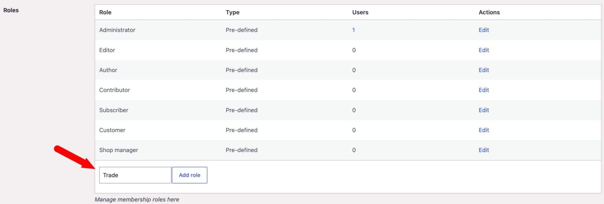Add a 'Trade' user role in WooCommerce