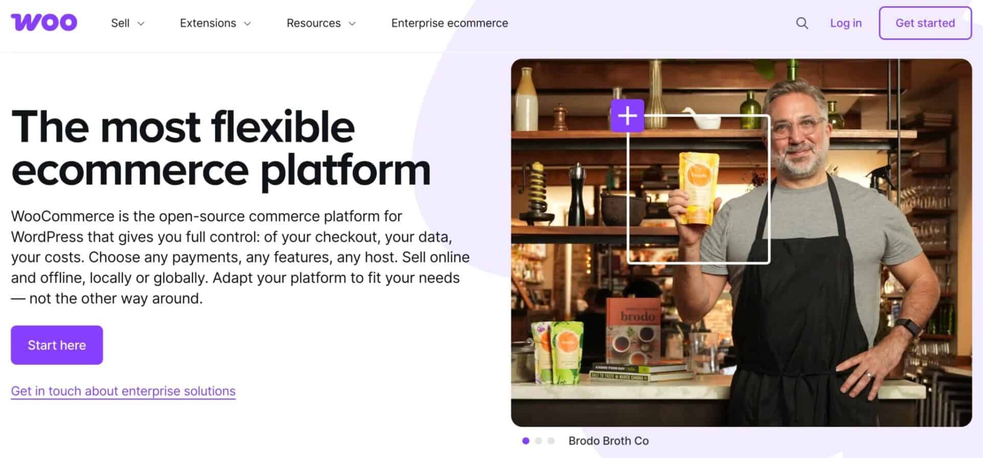 Screenshot of WooCommerce home page