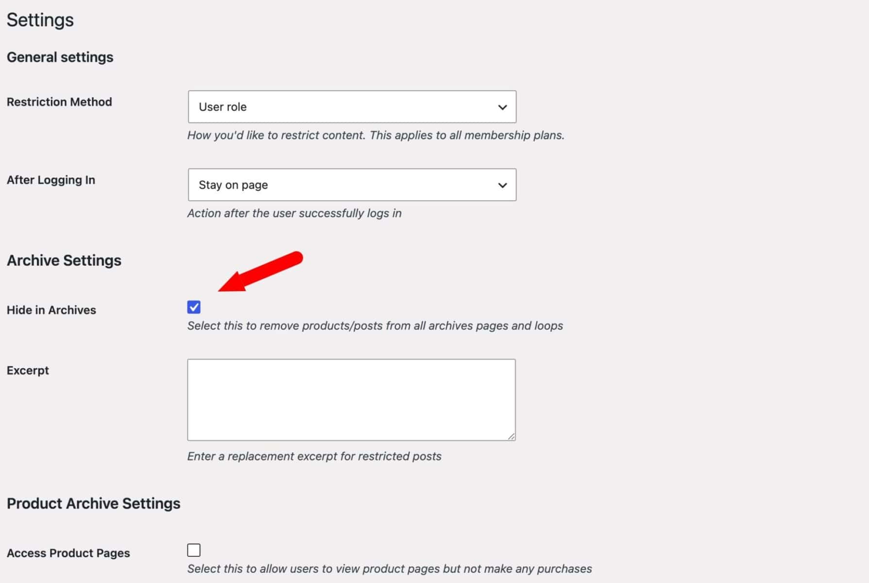 Hide products from non-B2B customers in stationery store