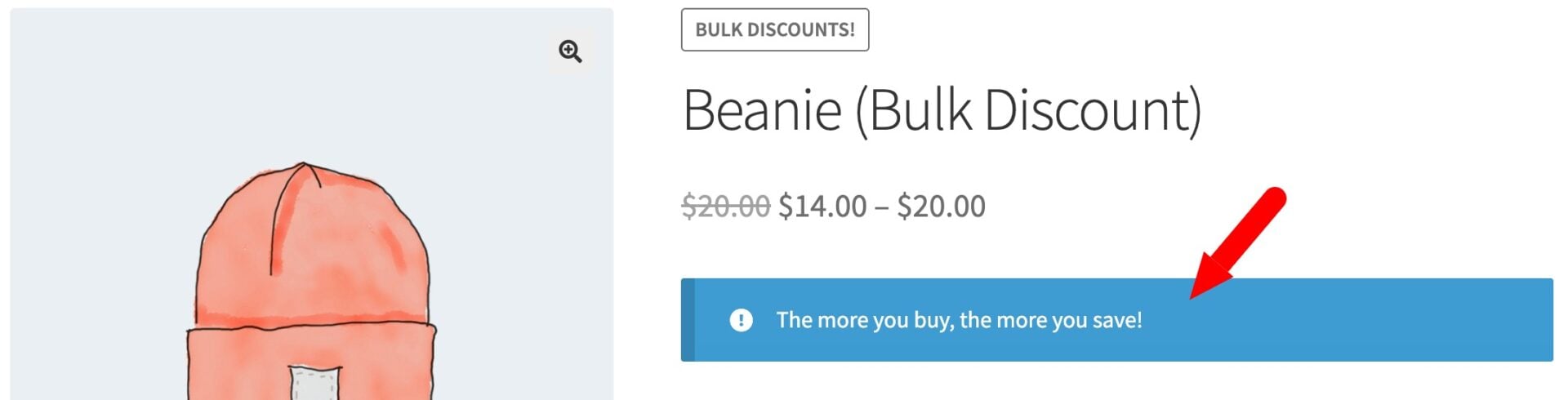Promote your discounts to users with front end messaging