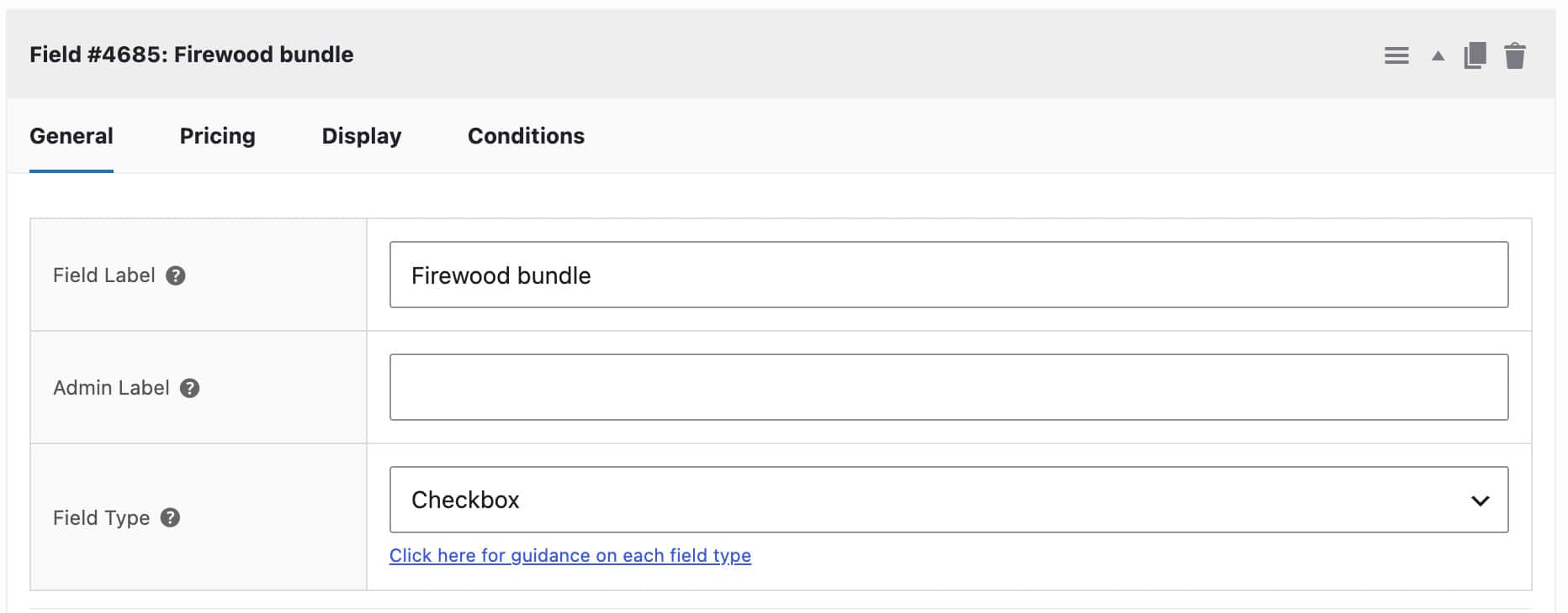 Settings for checkbox field as optional extra on bookable WooCommerce product