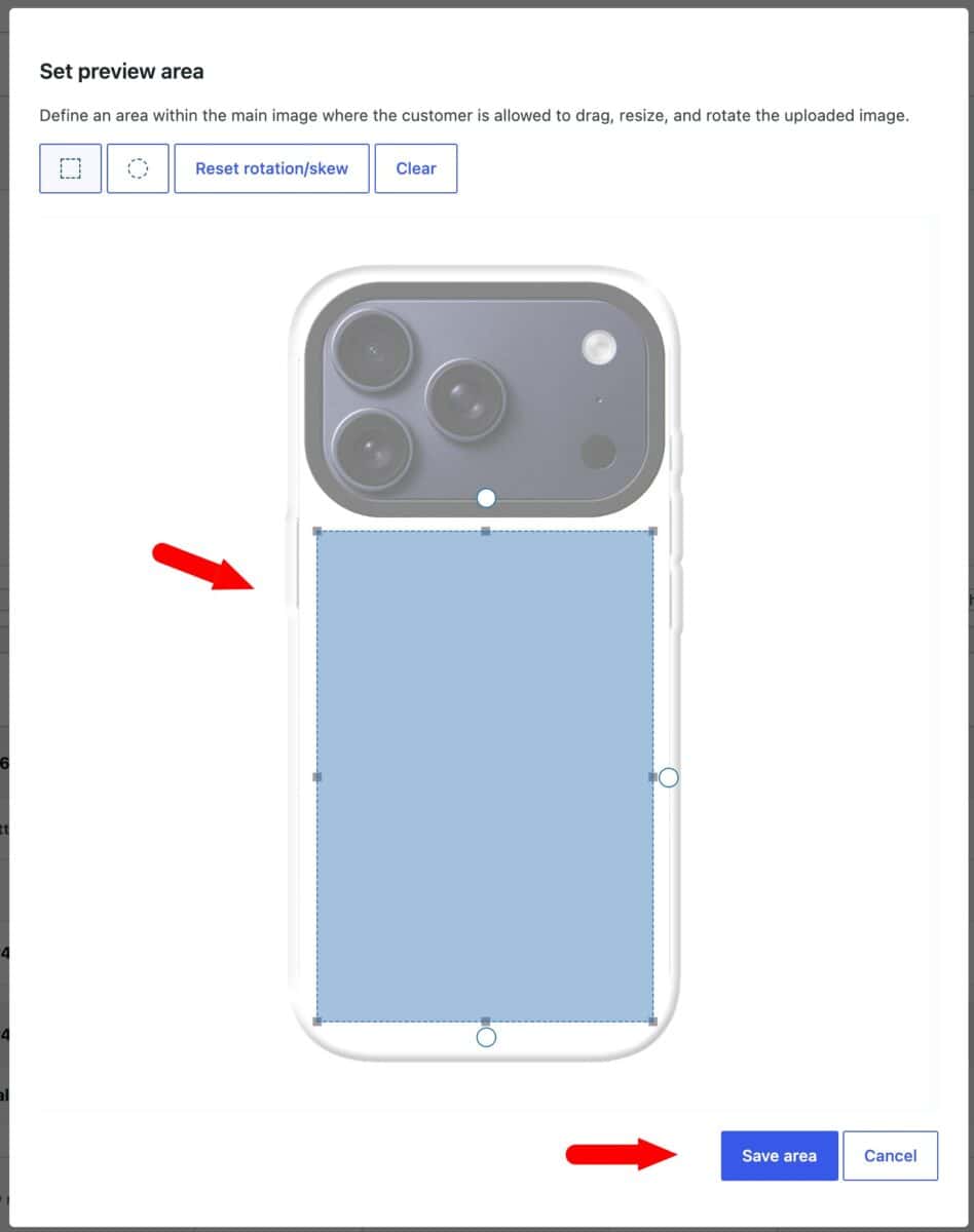 WooCommerce live preview set area x.jpg