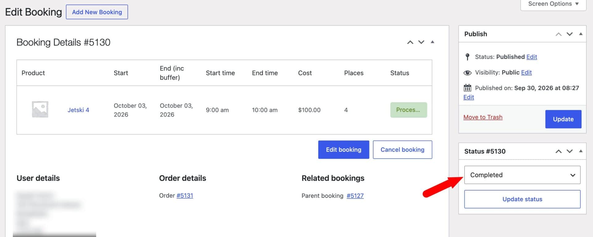 Return a bookable product early in Bookings for WooCommerce