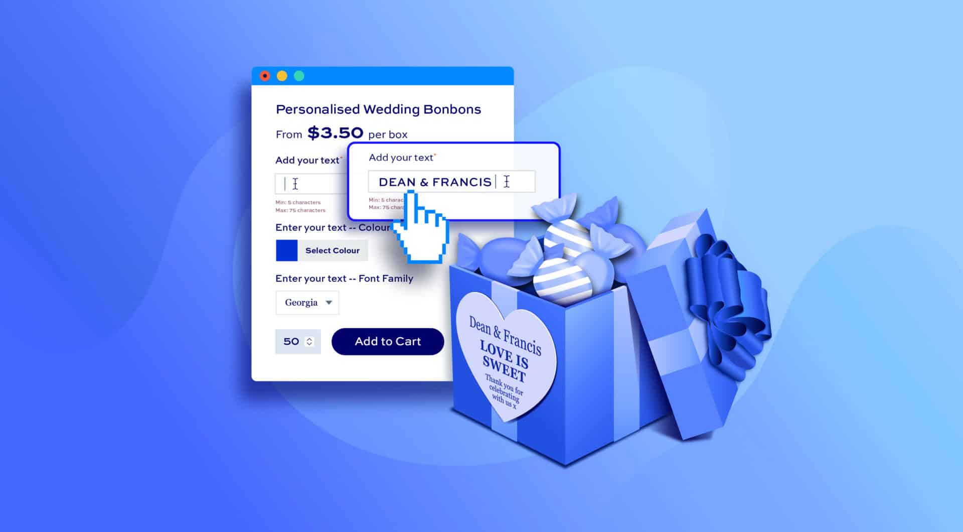 Sell personalized gifts