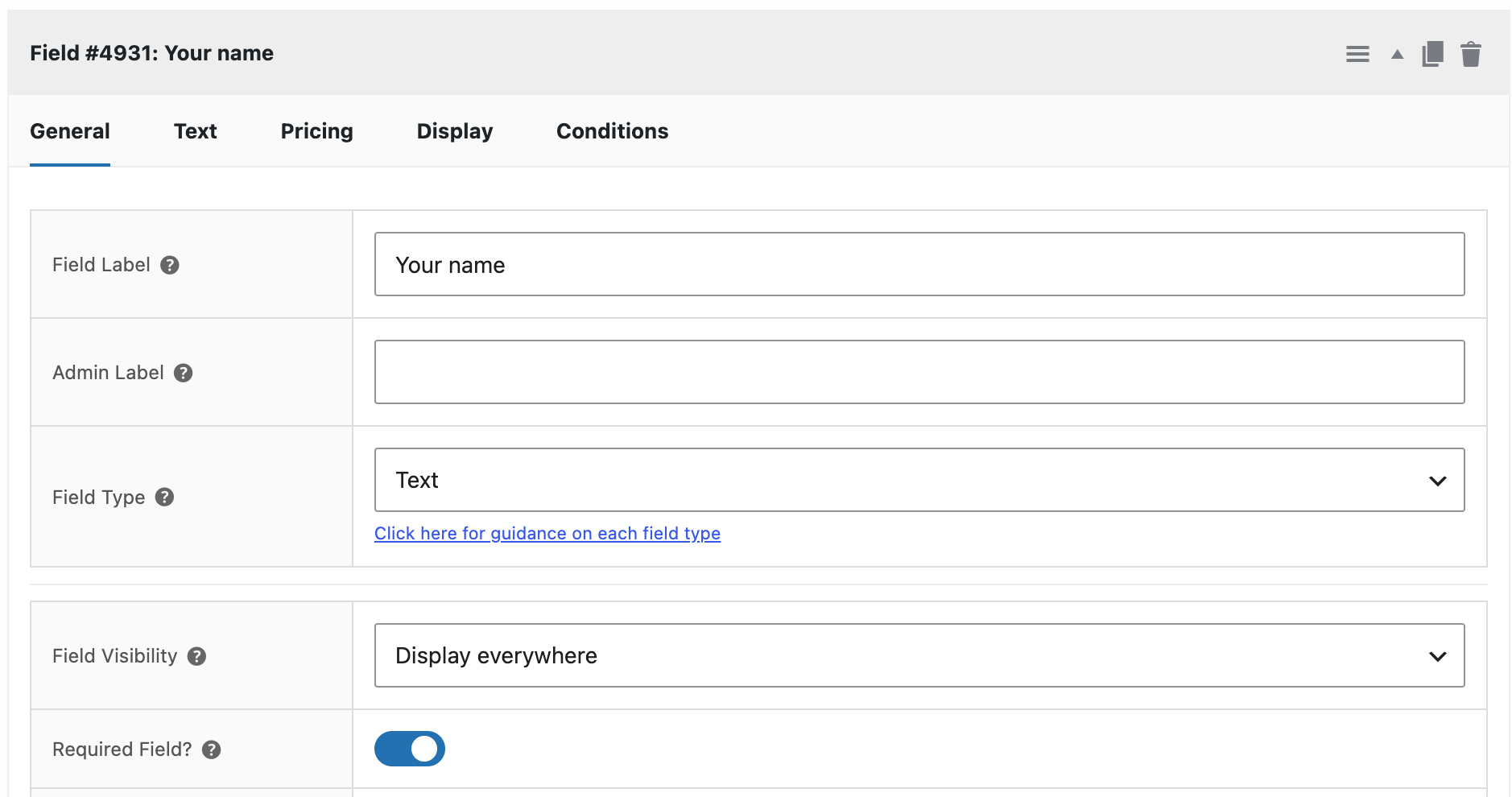 Text field for additional information about camp participant
