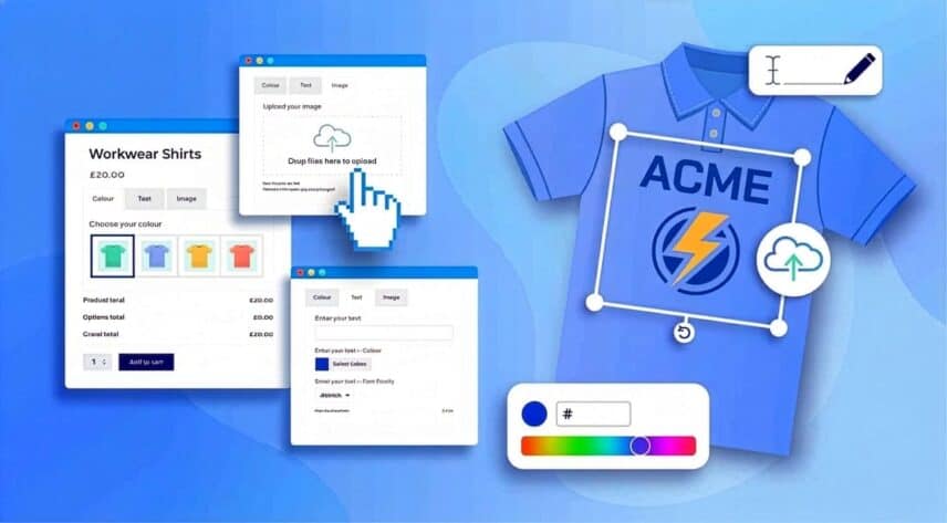 How do you build a WooCommerce uniform shop with logos and bulk ordering?