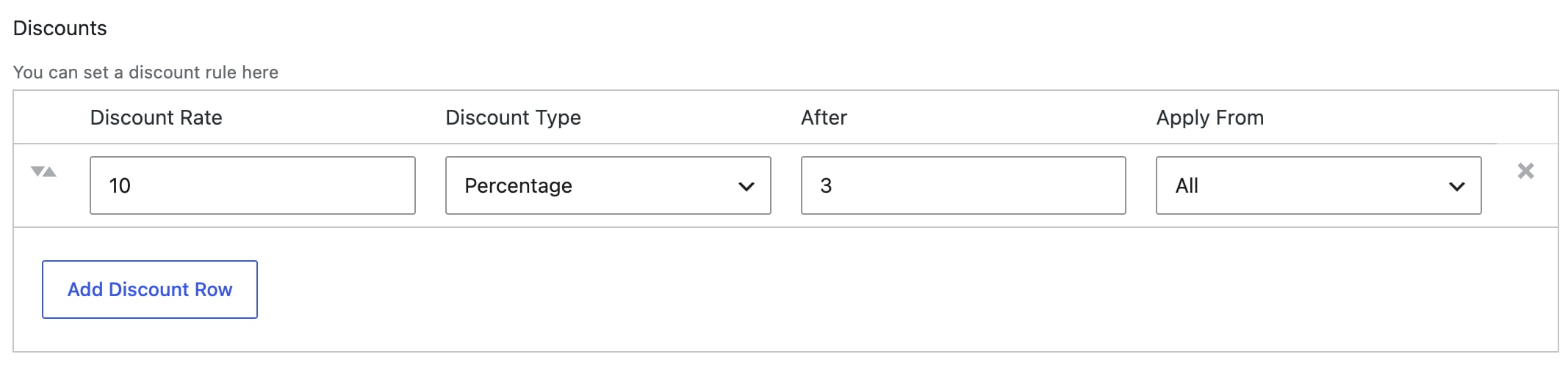Setting for discount in Bookings for WooCommerce