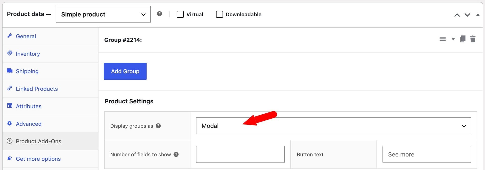 Layout options for displaying product fields on WooCommerce page