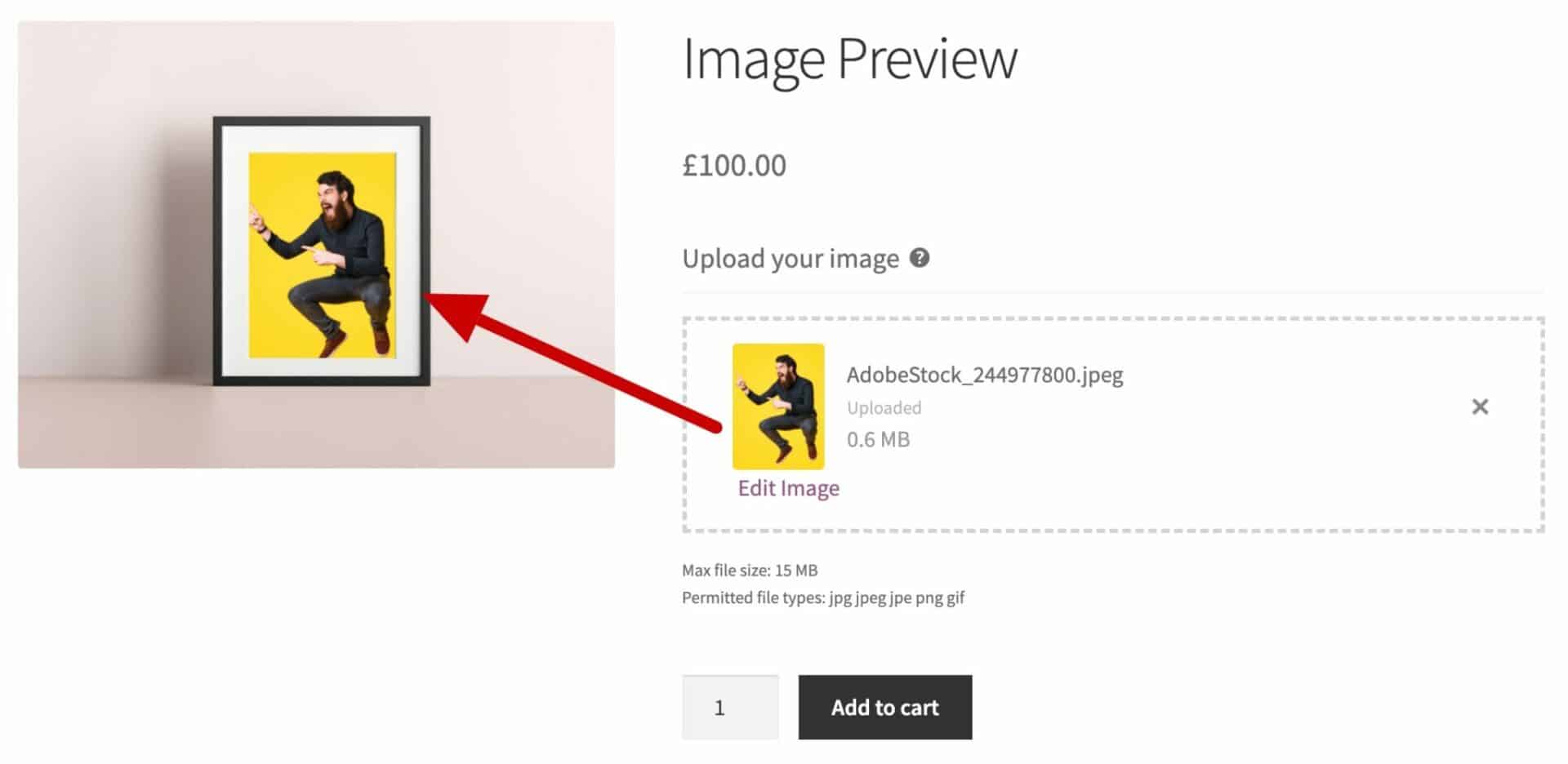 image preview woocommerce