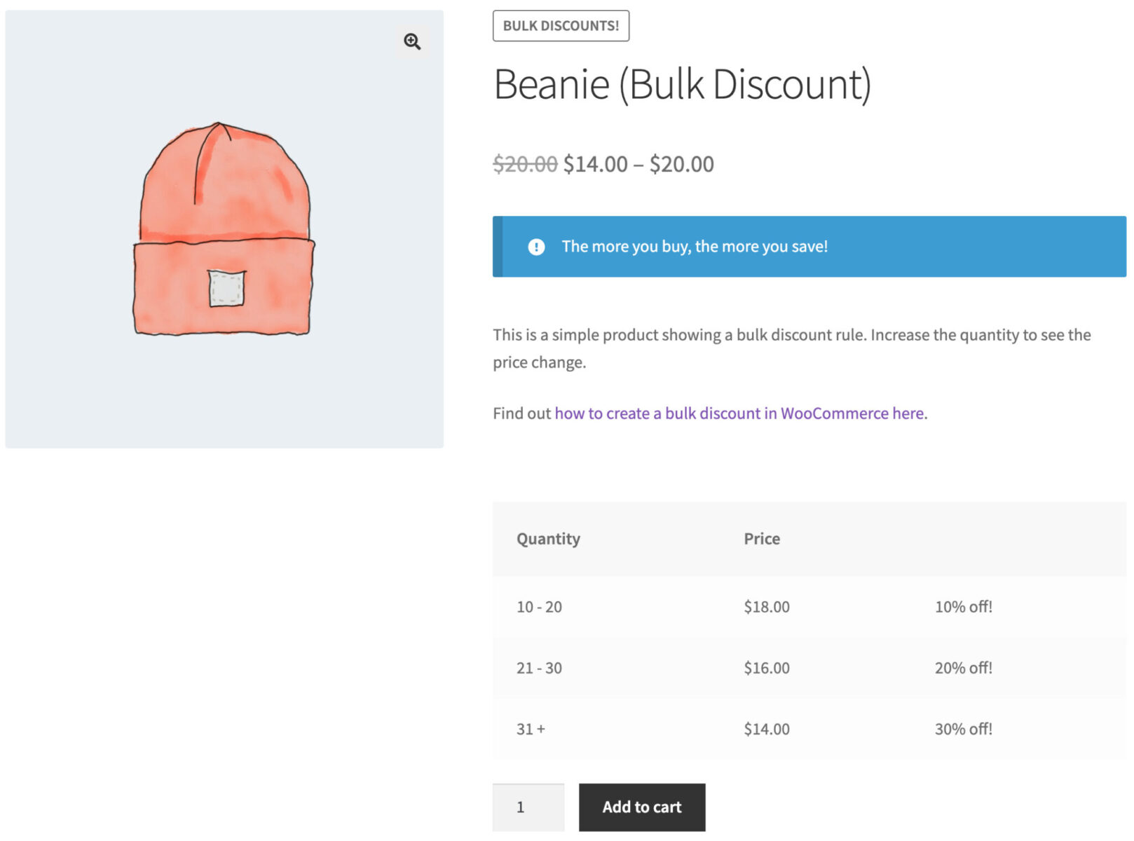 Clear messaging for users for discounts